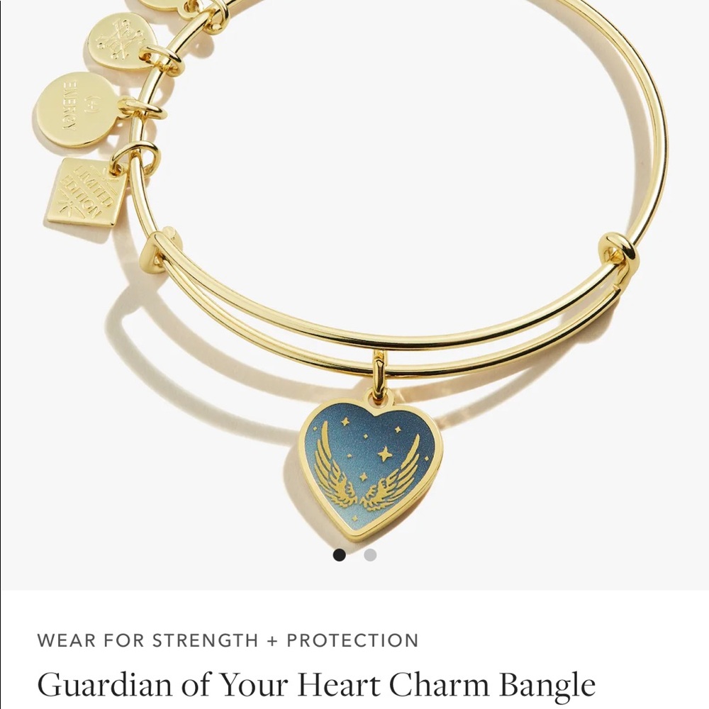 Alex and Ani Guardian of Your Heart Gold Bangle Bracelet